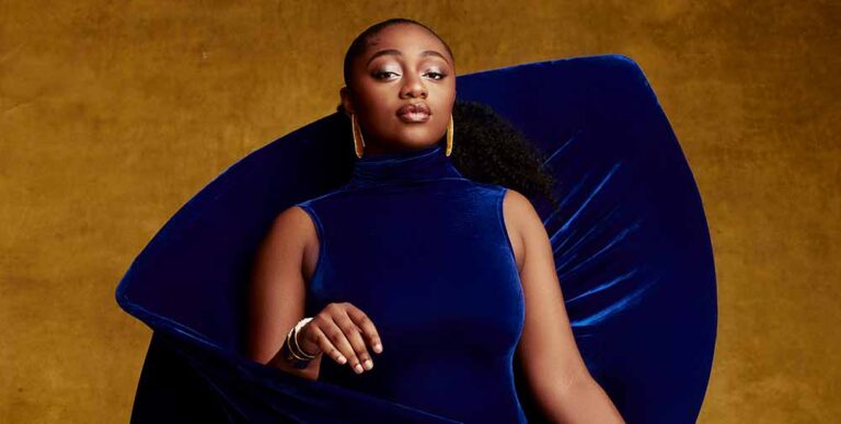 Portrait of jazz singer Samara Joy