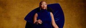 Portrait of jazz singer Samara Joy