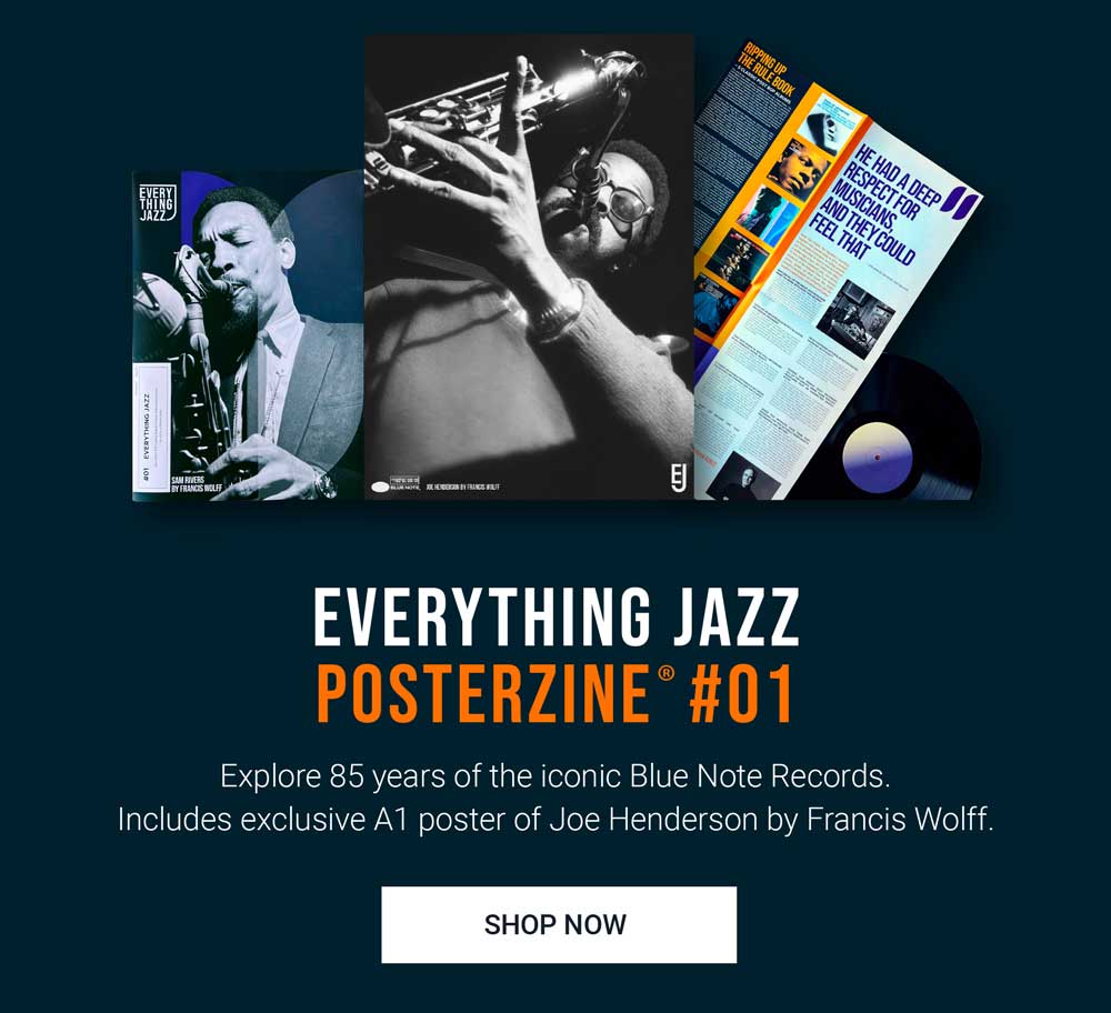Posterzine® #01: 85 years of Blue Note Records - feat. Joe Henderson by Francis Wolff A1 poster