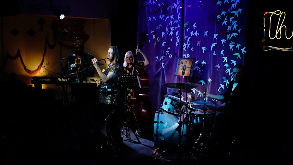 Paula Gardiner at Brecon Jazz Festival, Wales.