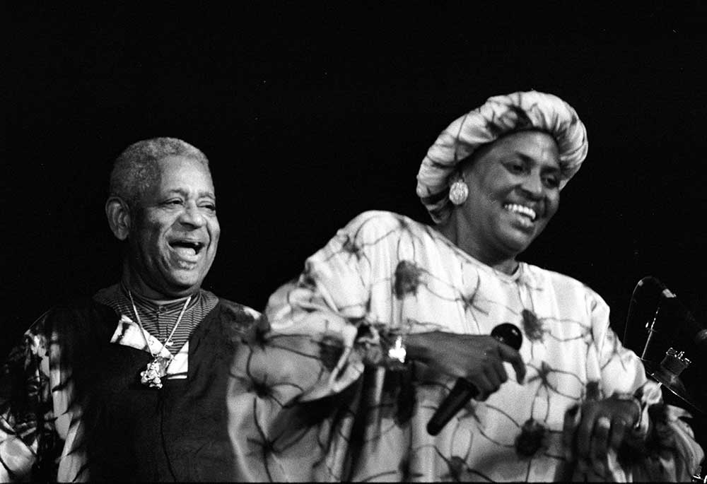 Miriam Makeba and Dizzy Gillespie in concert, Deauville (Calvados, France)